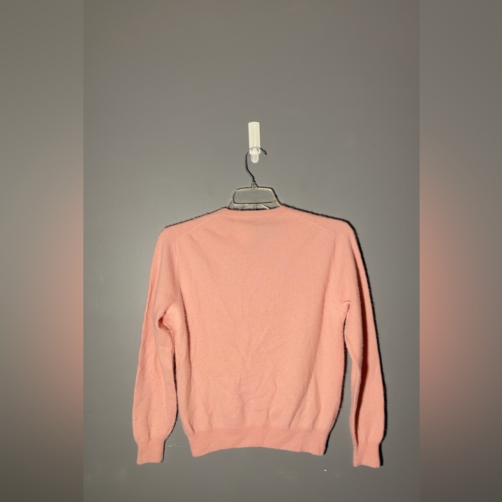 Vintage J.Crew Italian Cashmere V-Neck Sweater Size Small - Picture 2 of 4